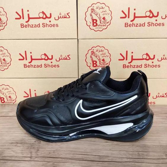 کتونی نایک nike مردانه پسرانه زیره کپسولی سایز 41 تا 44 رنگ مشکی کفی طبی لژ 3 سانتی رویه فوم خارجی راحتی|باسلام (کیف و کفش بهزاد)