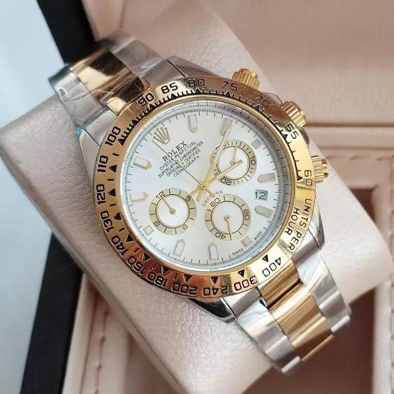 ساعت مچی مردانه 3 موتور فعال کرنوگراف بند استیل رولکس دارای رنگبندی متنوع Rolex|باسلام (ₖᵤᵣₒₛₕgₐₗₗₑᵣy)