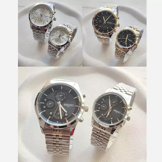 ساعت مچی بند استیل 3 موتور فعال فول تایم سیکو موتور ژاپن SEIKO |باسلام (ₖᵤᵣₒₛₕgₐₗₗₑᵣy)