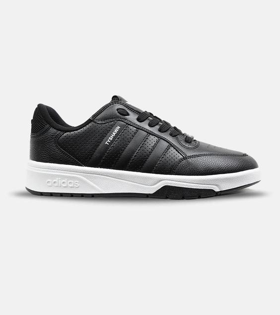 کفش کتانی مردانه مشکی ADIDAS Tyshawn مدل 6696|لوزی