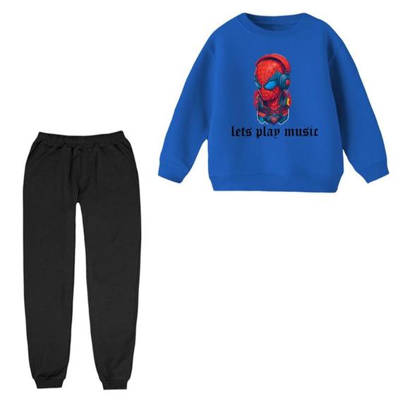 ست سویشرت و شلوار مدل مرد عنکبوتی کد ۳۲ رنگ آبی|دیجی کالا