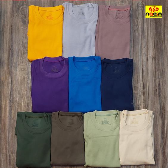 بلوز پنبه سوپر مردانه تکرنگ ساده سایز 2xl-4xl|نعیم استور