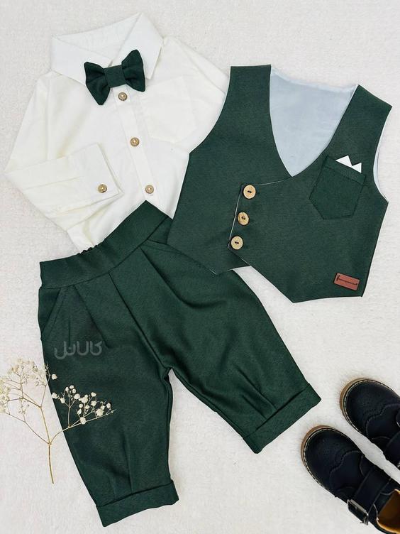 ست مجلسی پسرانه مدل آیدین مناسب بدو تولد تا دوازده سال|کالانل