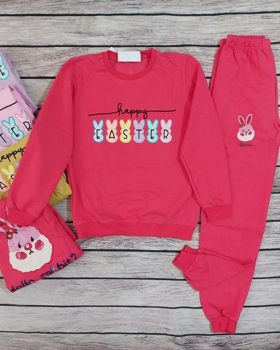 بلوز و شلوار دخترانه سایز بزرگ مدل خرگوش|پوشاک عباسی