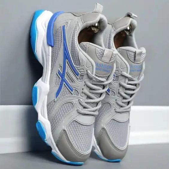 کتونی مردانه نیوسیکس طوسی آبی|باسلام (کفش و لباس شیک پوش1)