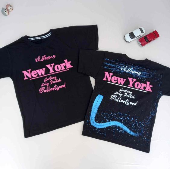 تیشرت پسرانه مشگی NEW YORK سایز50تا65 کد 2002017|ناروک مد