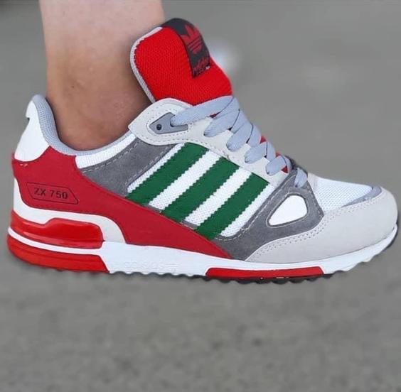 خرید و قیمت کتونی زدایکس 750 مردانه سفید سبز ايتاليا اشبالت ZX