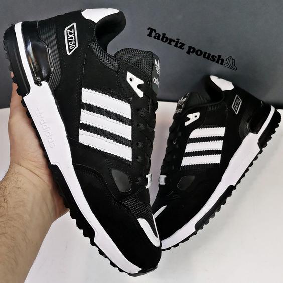 خرید و قیمت کفش آدیداس زدایکس Zx750 زیره دو تیکه مشکی سایز 40 41